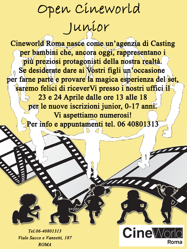 OPEN CINEWORLD JUNIOR / APRILE