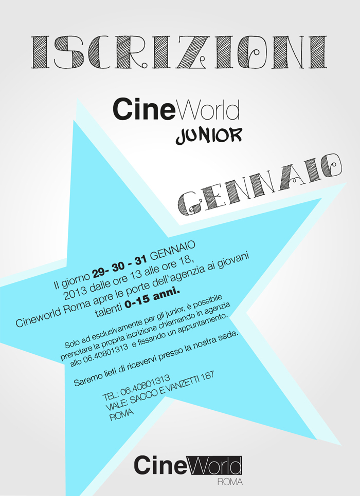 OPEN CINEWORLD JUNIOR/GENNAIO