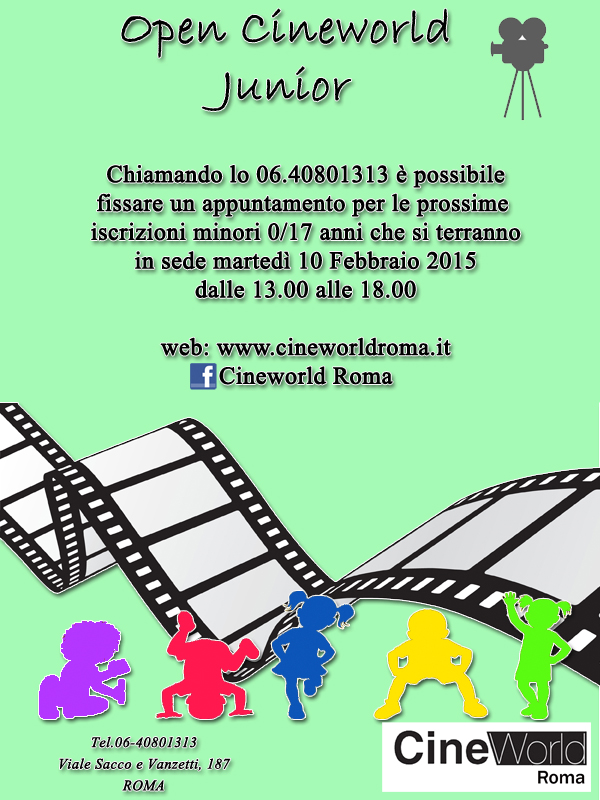 OPEN CINEWORLD JUNIOR / FEBBRAIO 2015